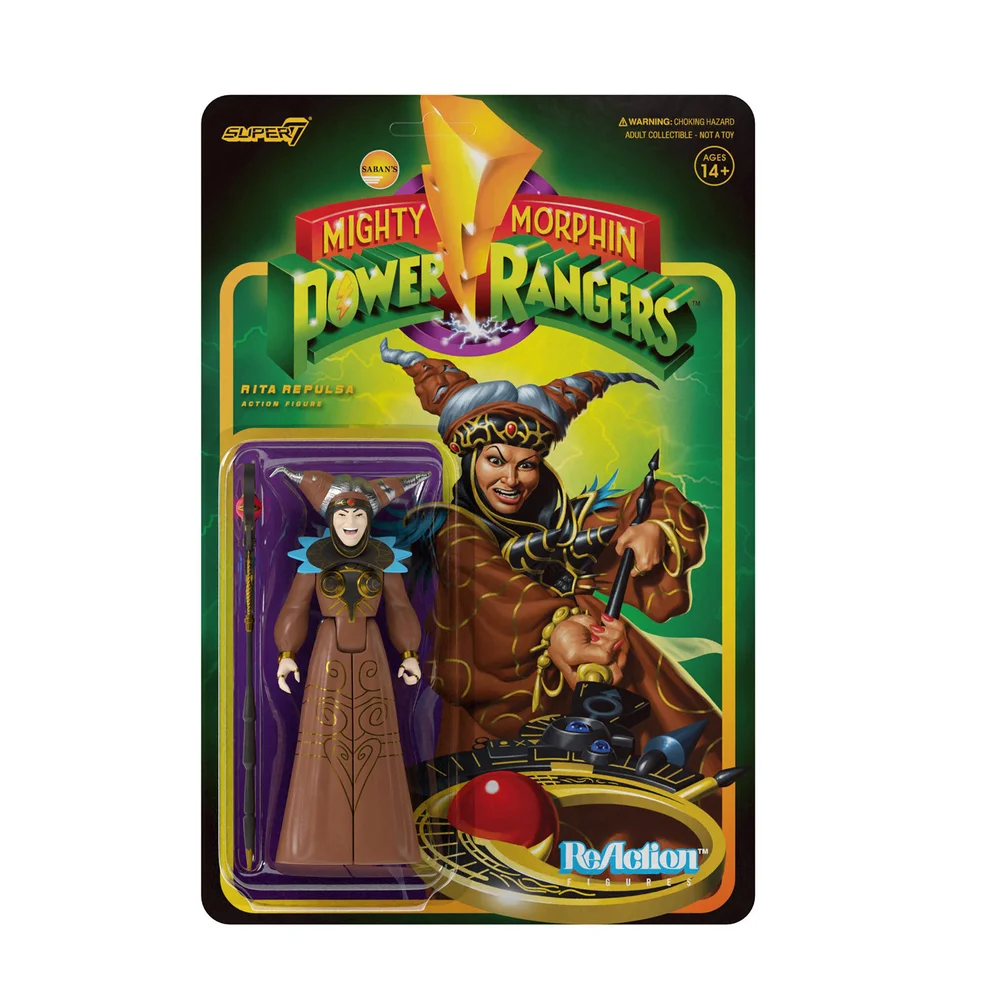 Super7 Mighty Morphin Power Rangers ReAction Figur - Rita Repulsa Bild 1