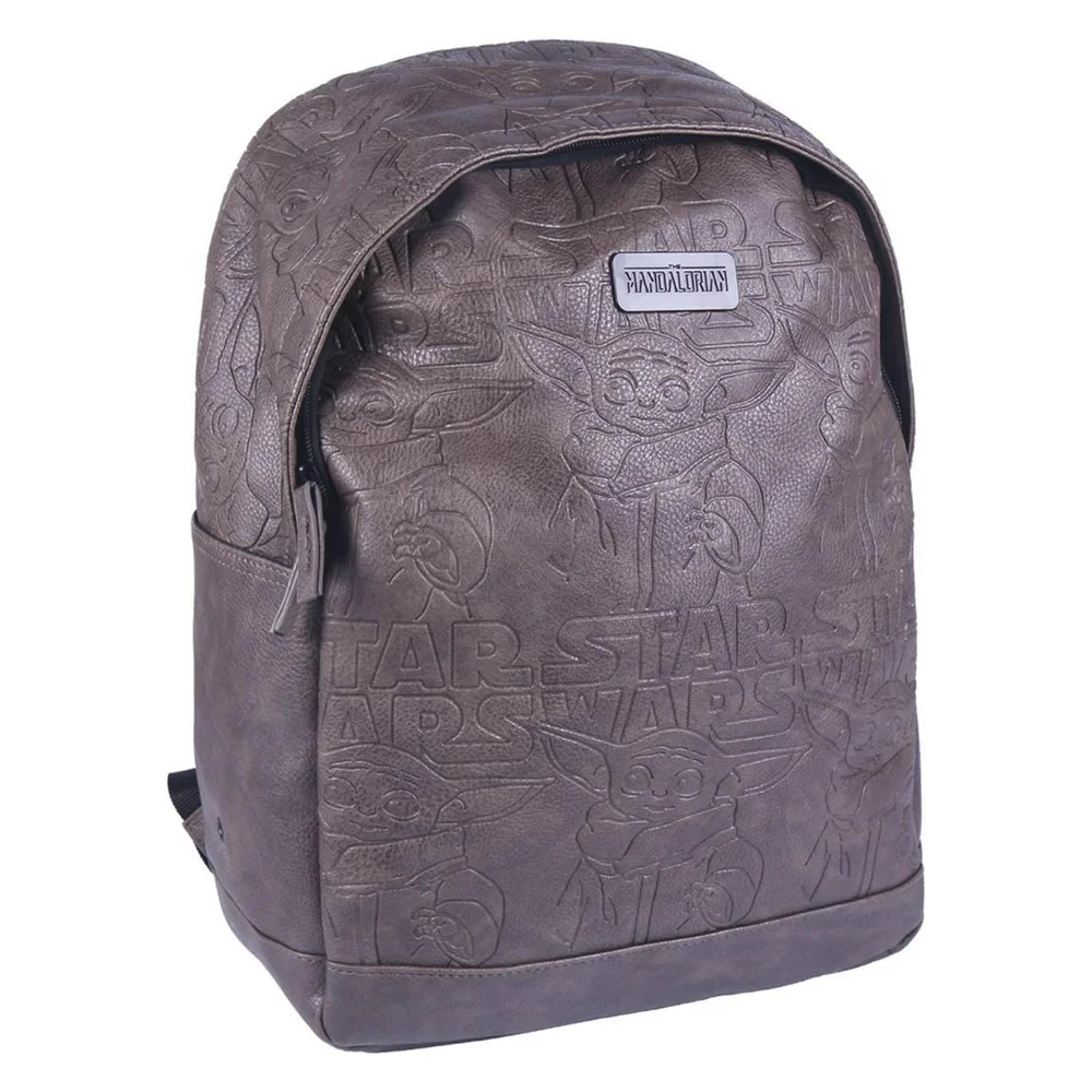 Star Wars: Disney The Mandalorian Faux Leather Backpack - Brown Bild 1