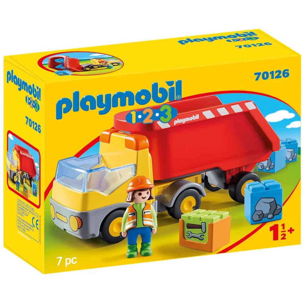 Playmobil 1.2.3 Dump Truck for Children 18 Months+ (70126) Bild 1