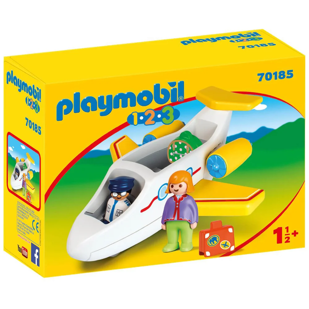 Playmobil 1.2.3 Plane with Passenger for Children 18 Months+ (70185) Bild 1