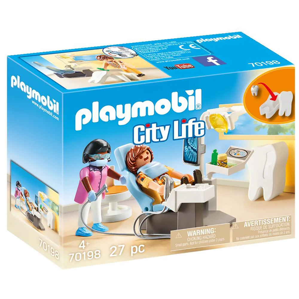 Playmobil City Life Krankenhaus Zahnarzt mit Zahnaufbewahrungsbox (70198) Bild 1