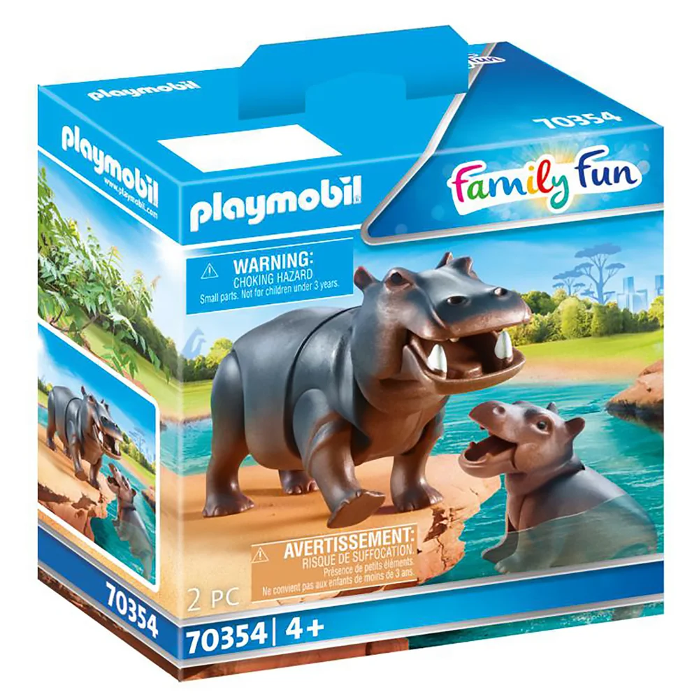 Playmobil Family Fun Hippo with Calf (70354) Bild 1