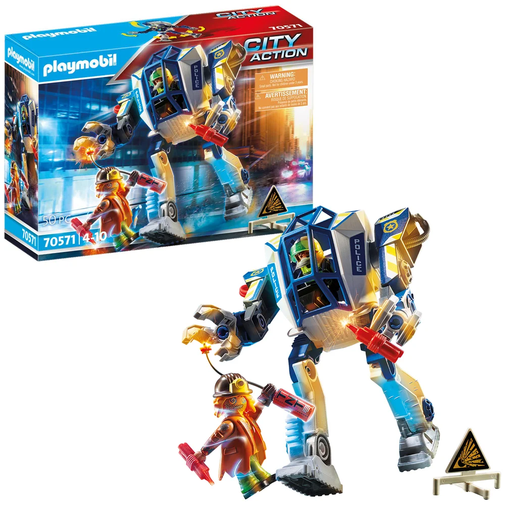 Playmobil City Action Polizei Sondereinsatzkommando Polizeiroboter (70571) Bild 1