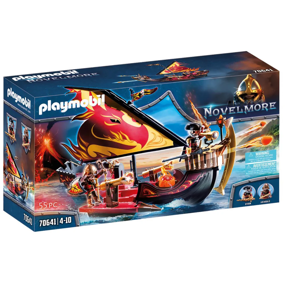 Playmobil Novelmore Knights Burnham Raiders Fire Ship (70641) Bild 1