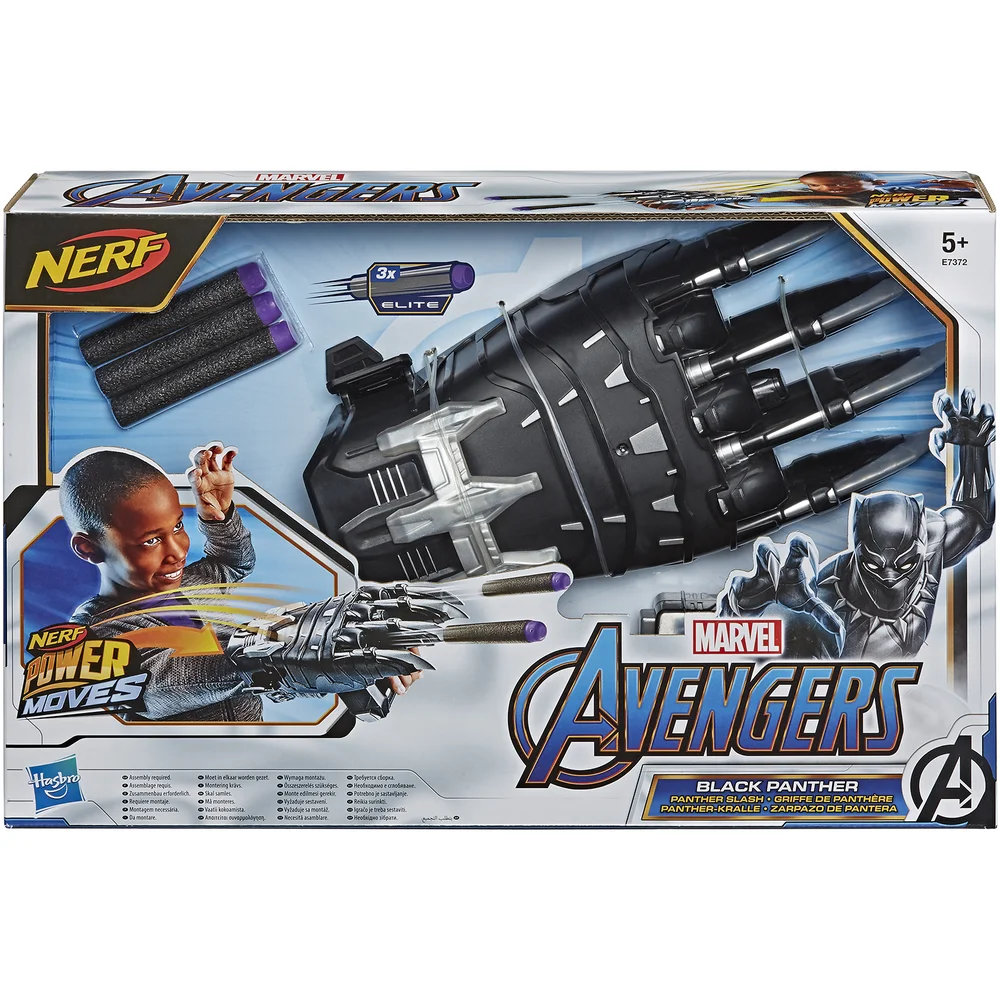 Hasbro Marvel Avengers NERF Power Moves - Black Panther Bild 1