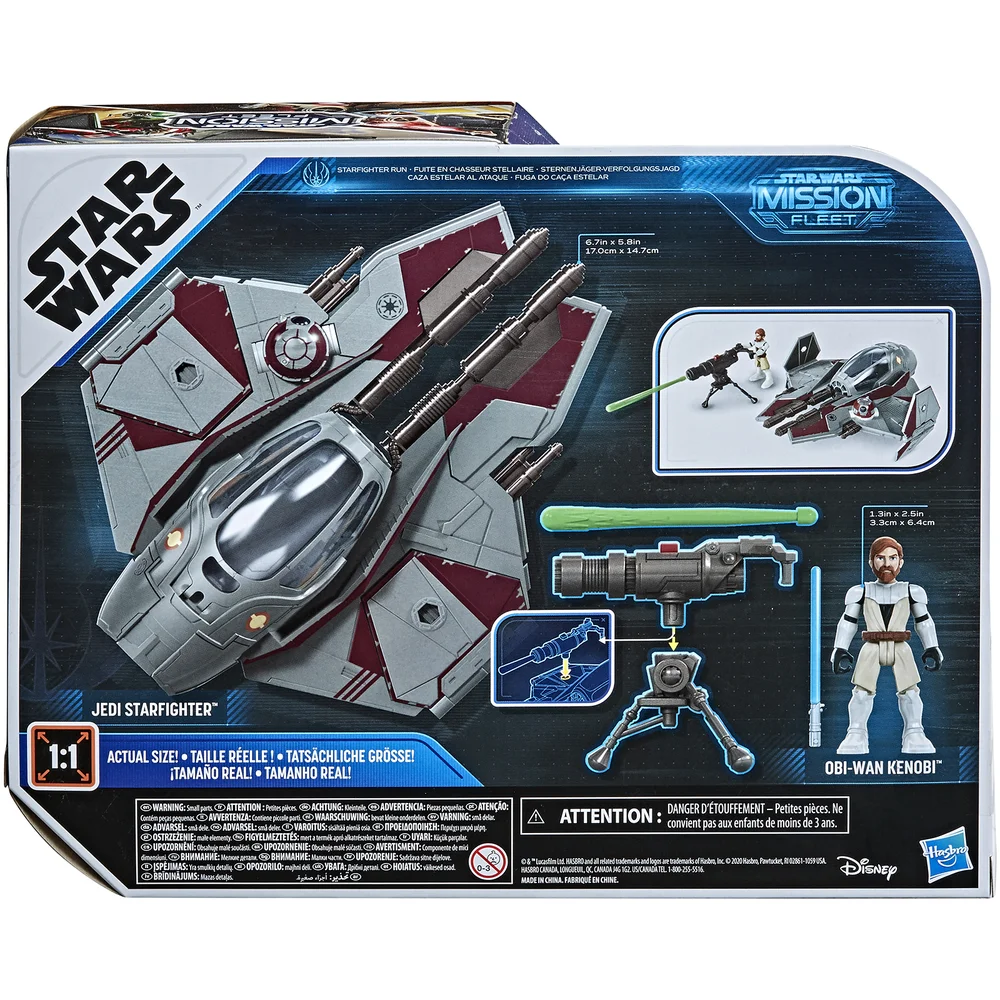 Hasbro Star Wars Mission Flotte Obi-Wan Kenobi Jedi Starfighter Actionfigur Bild 1