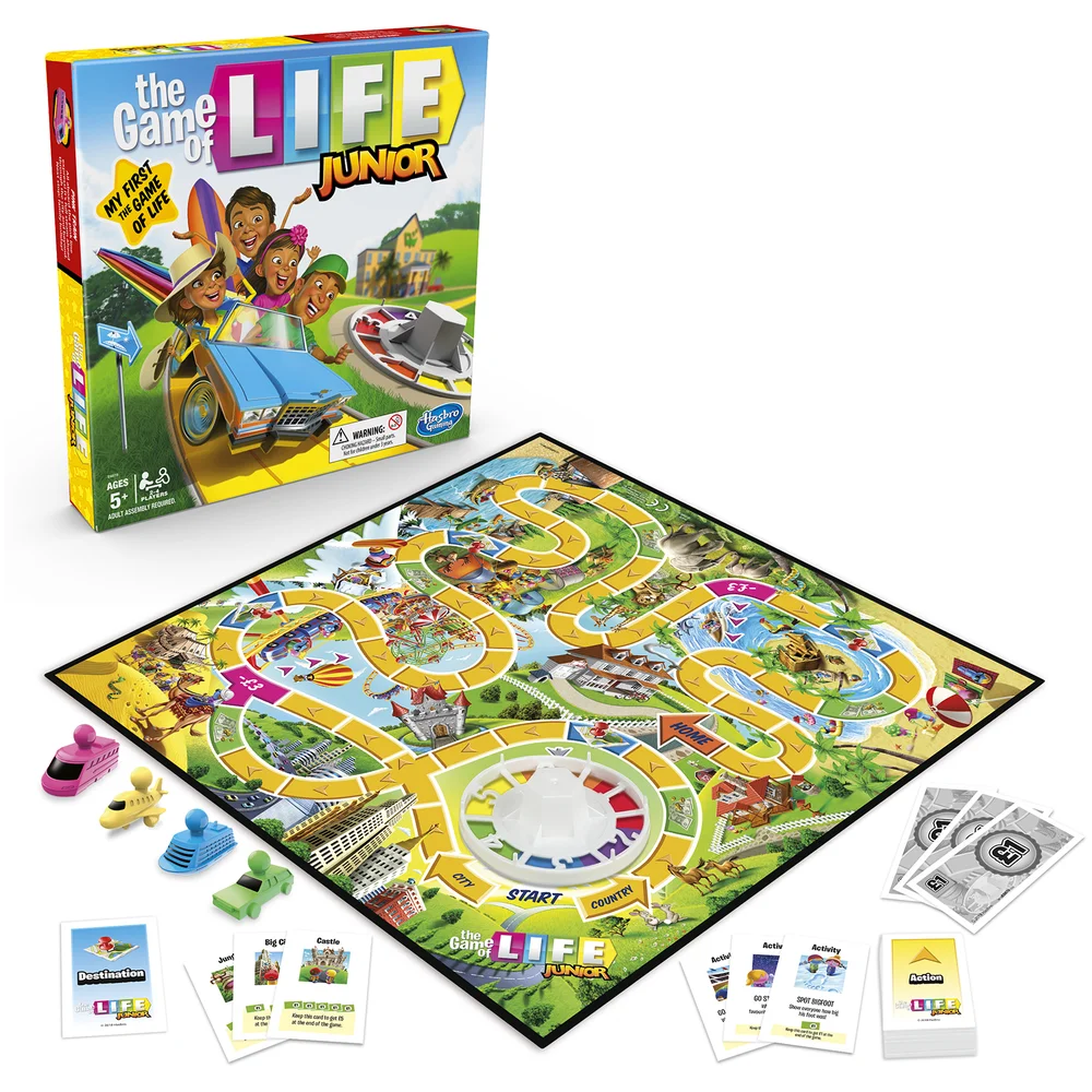 Hasbro Game of Life Board Game - Junior Edition Bild 1