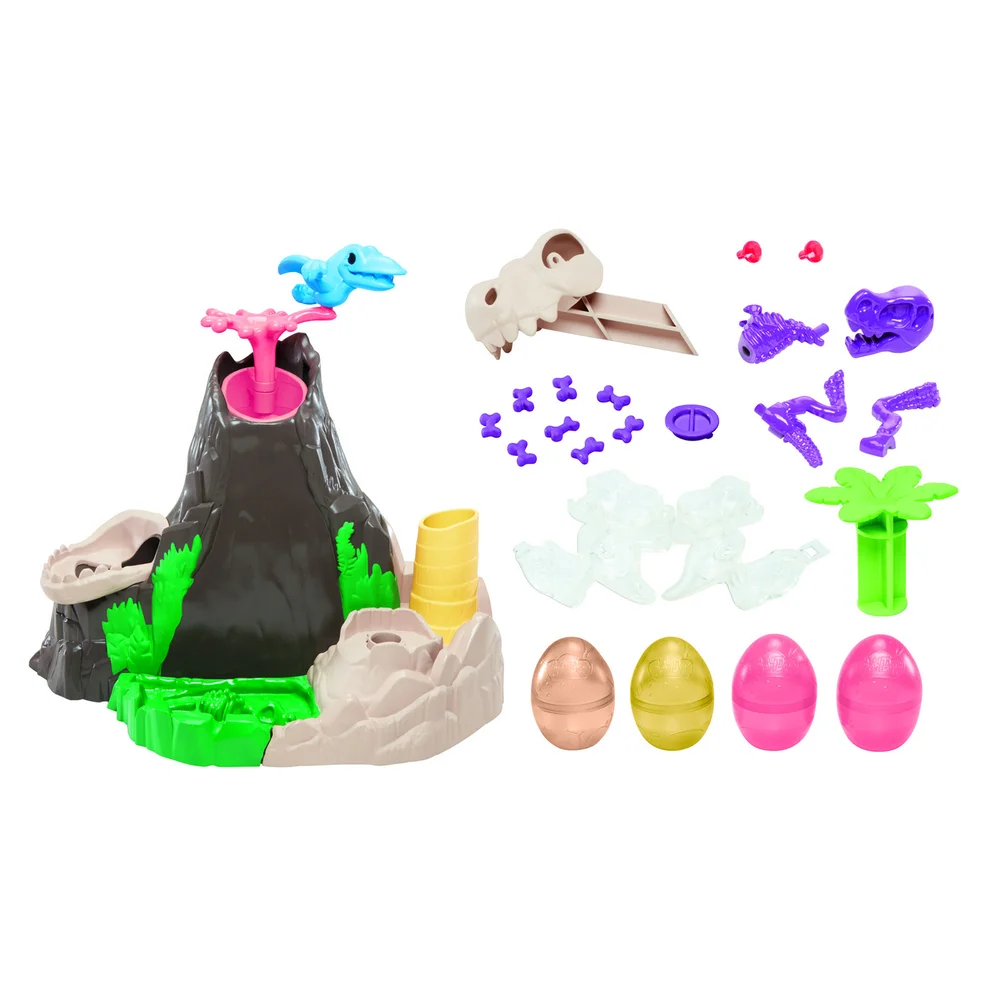 Play-Doh Slime Dino Crew Lava Bones Island Volcano Playset with HydroGlitz Eggs and Mix-ins Bild 1