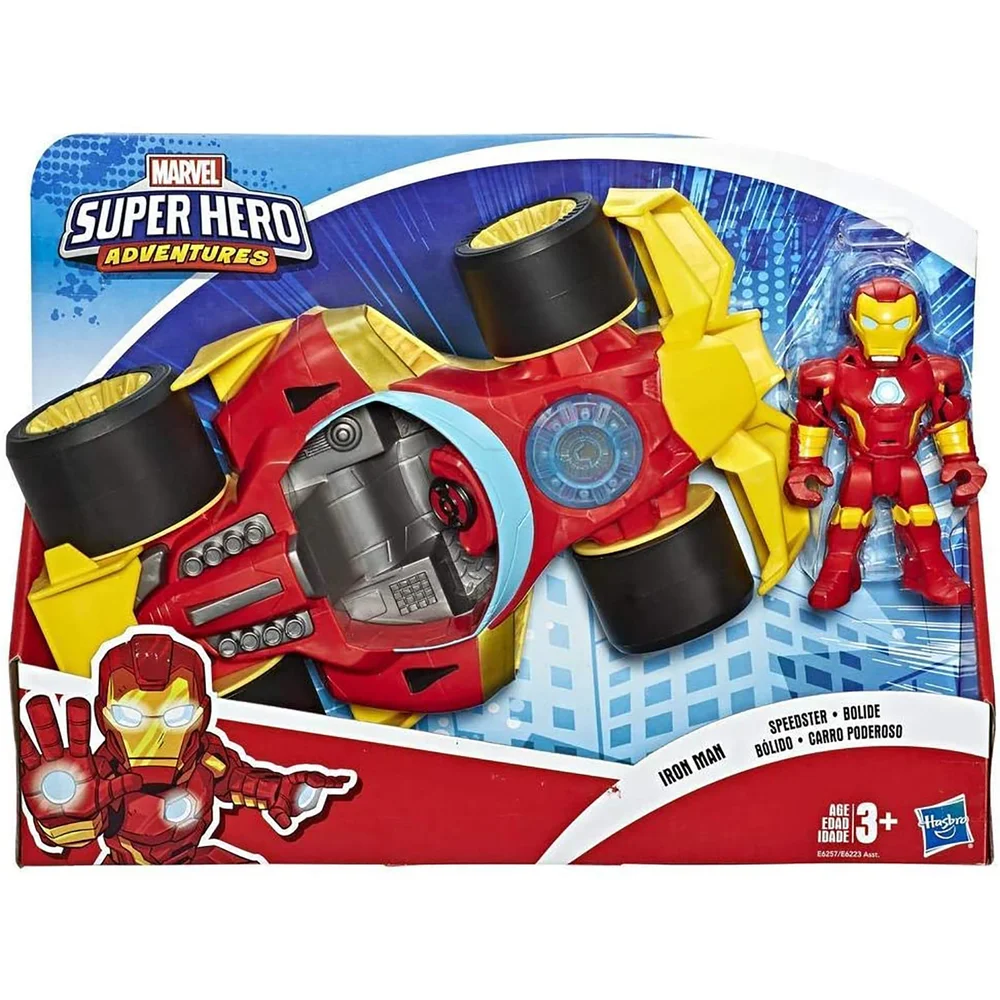 Hasbro Playskool Heroes Marvel Super Hero Adventures Black Panther Road Racer 5" Action Figure and Vehicle Bild 1