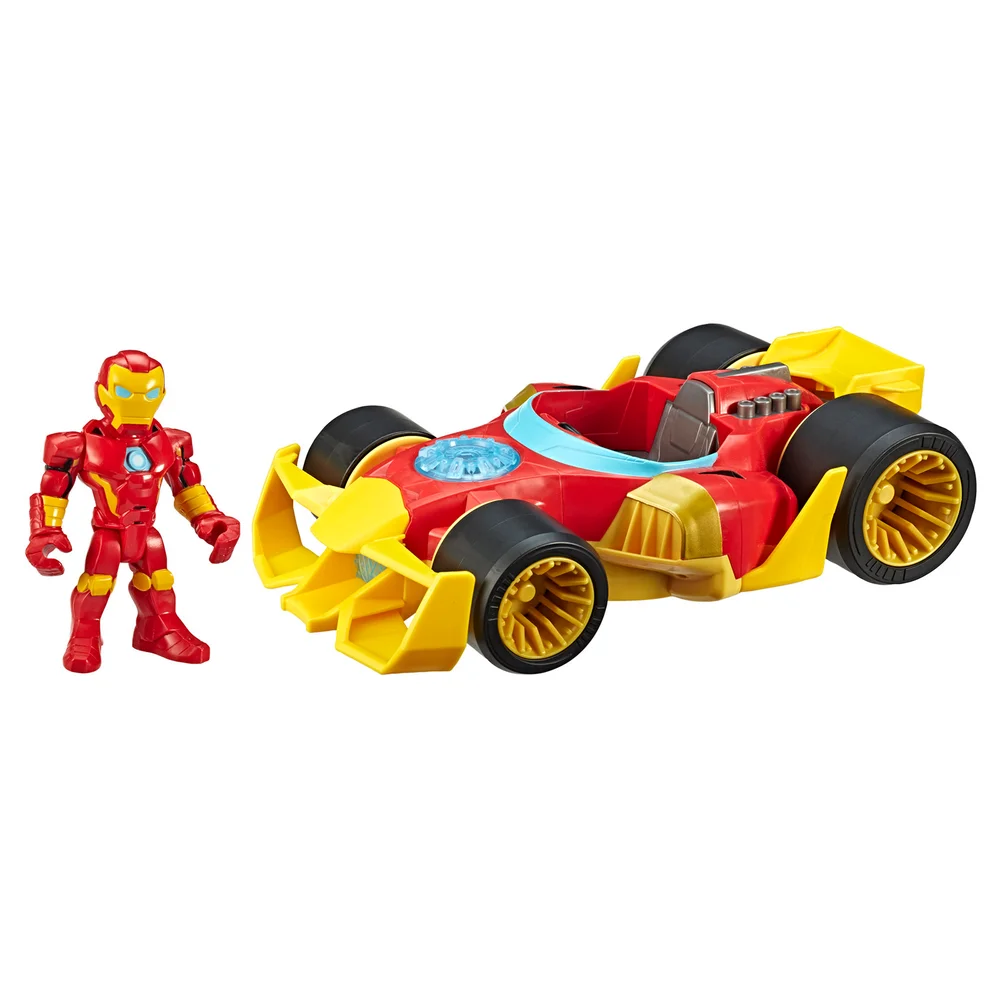 Hasbro Playskool Heroes Marvel Super Hero Adventures Iron Man Speedster 5" Action Figure and Vehicle Bild 1