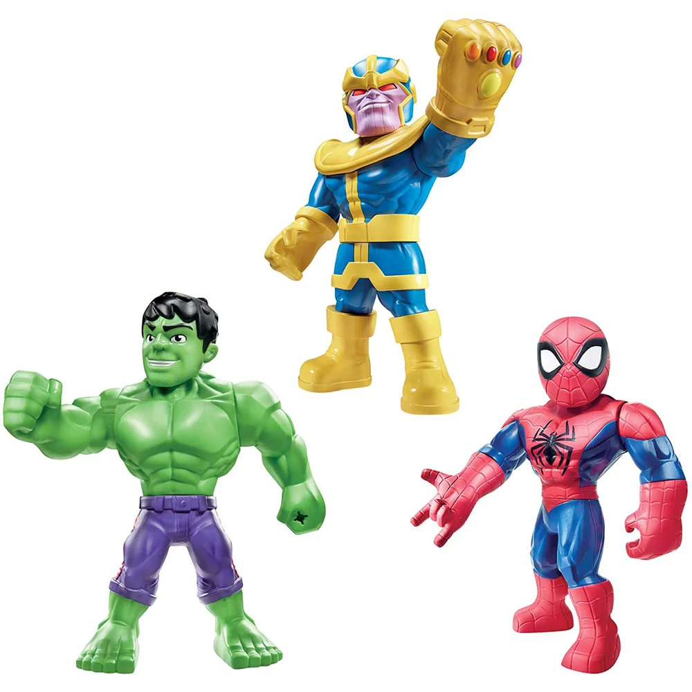 Hasbro Playskool Heroes Marvel Super Hero Adventures Mega Mighties 25cm Action Figure 3 Pack Bild 1