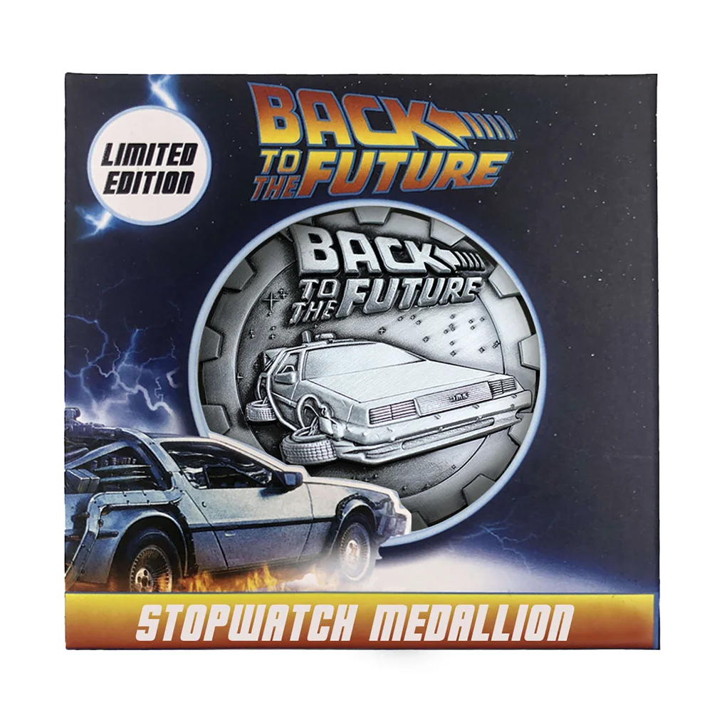 Zurück in die Zukunft Stoppuhr Limited Edition Medaillon Bild 1