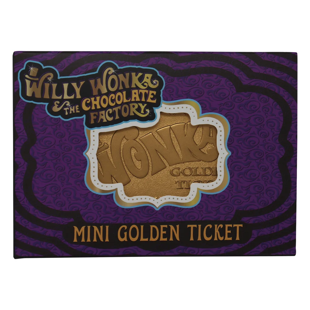 DUST! Willy Wonka Mini Golden Ticket Ingot Zavvi Exclusive Bild 1