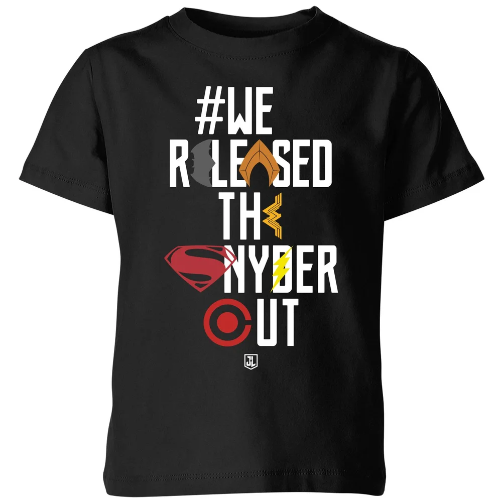 Justice League We Released The Snyder Cut Icons Kids' T-Shirt - Black - 3-4 Jahre Bild 1