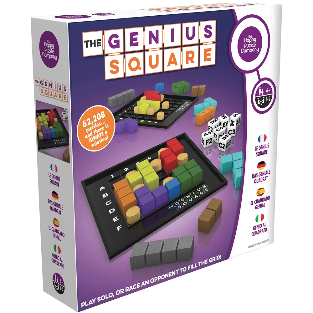 The Genius Square Puzzle Board Game Bild 1