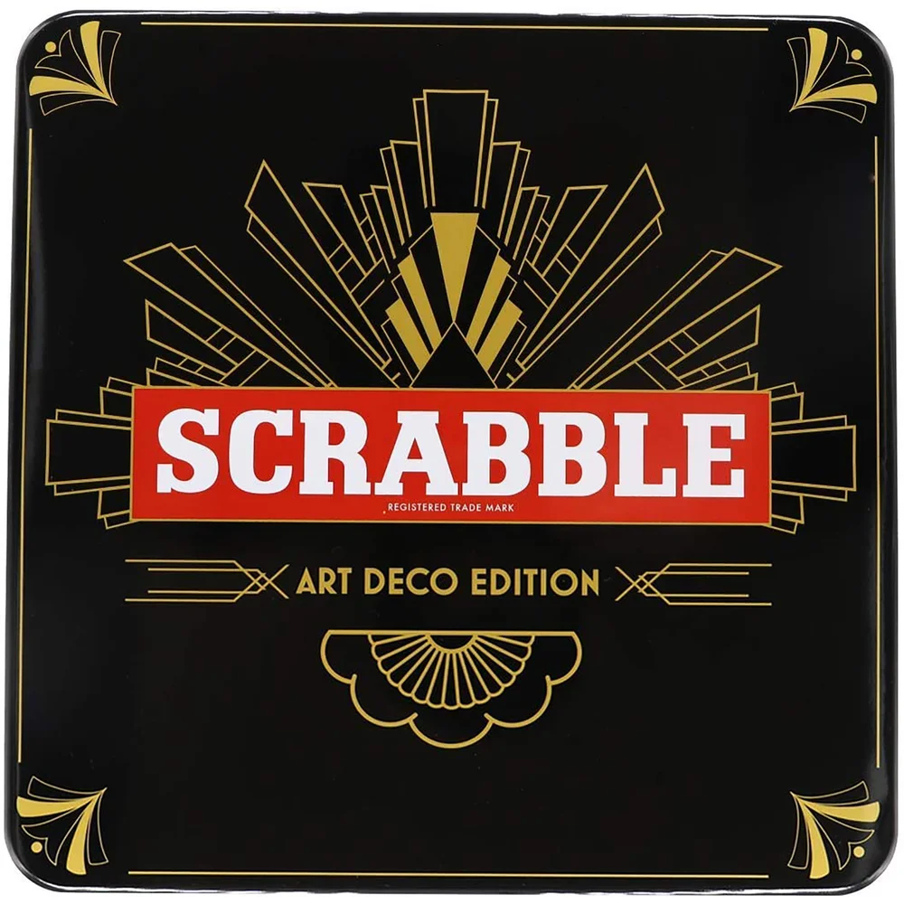 Scrabble Board Game - Art Deco Tin Edition Bild 1