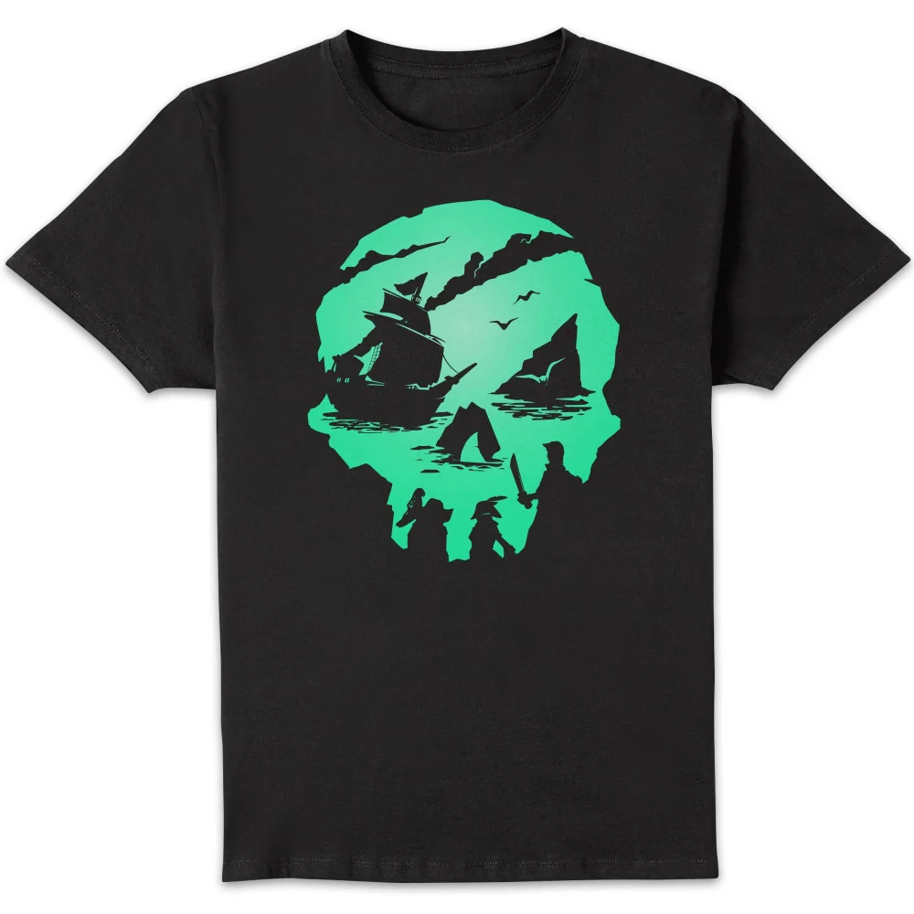 Sea Of Thieves Skull Unisex T-Shirt - Black - S - Schwarz Bild 1