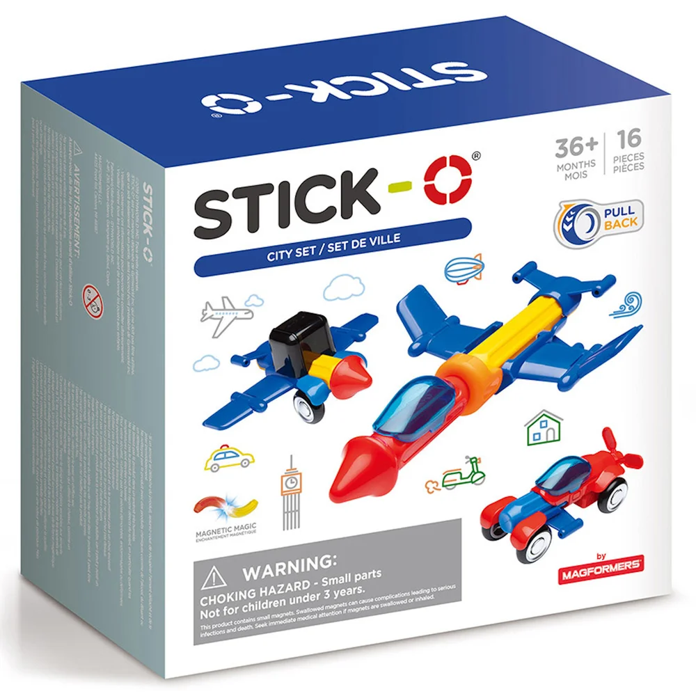 Stick-O - City Magnetic Building Set (16pc) Bild 1