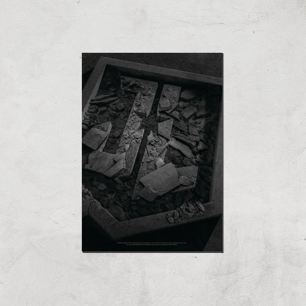 Justice League Logo Poster Giclee Art Print - A4 - Print Only Bild 1