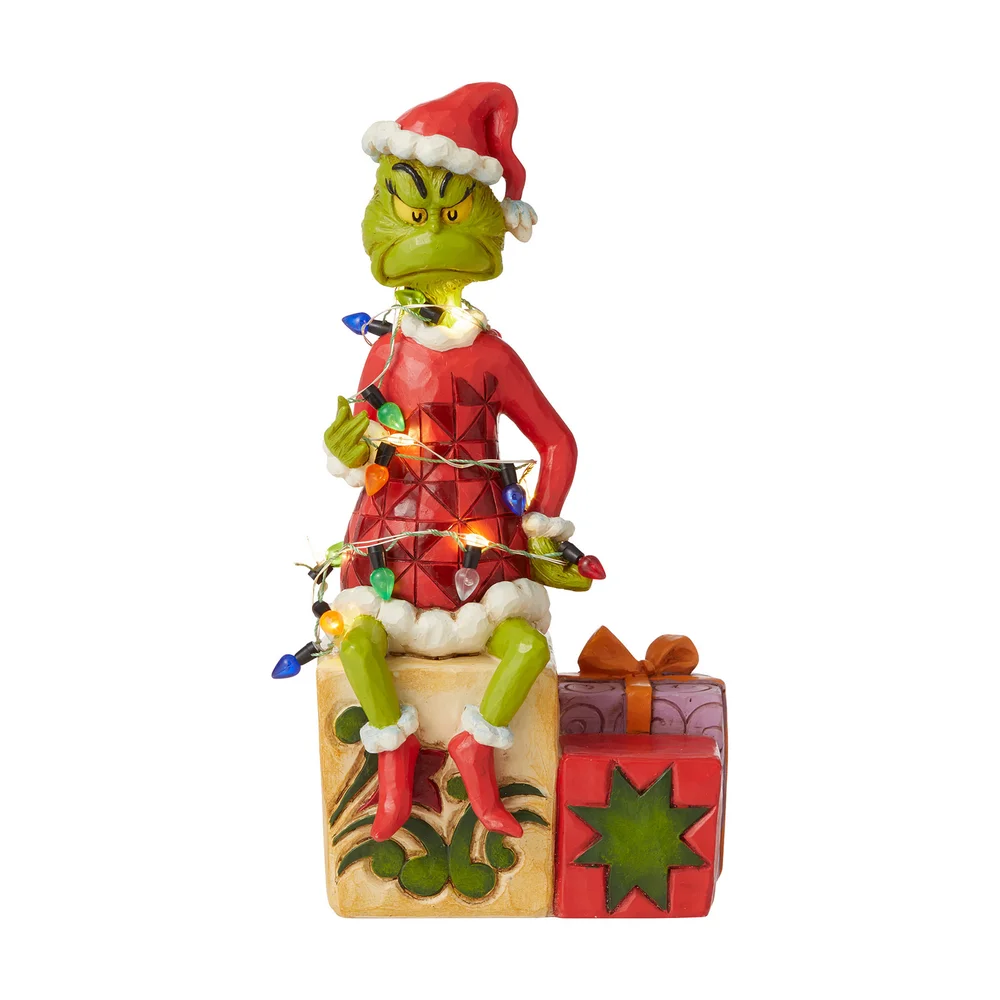 The Grinch By Jim Shore Grinch With Lights Figurine Bild 1