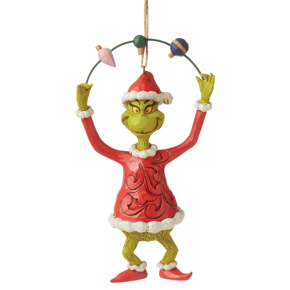 The Grinch By Jim Shore Grinch Juggling Ornaments Hanging Ornament Bild 1