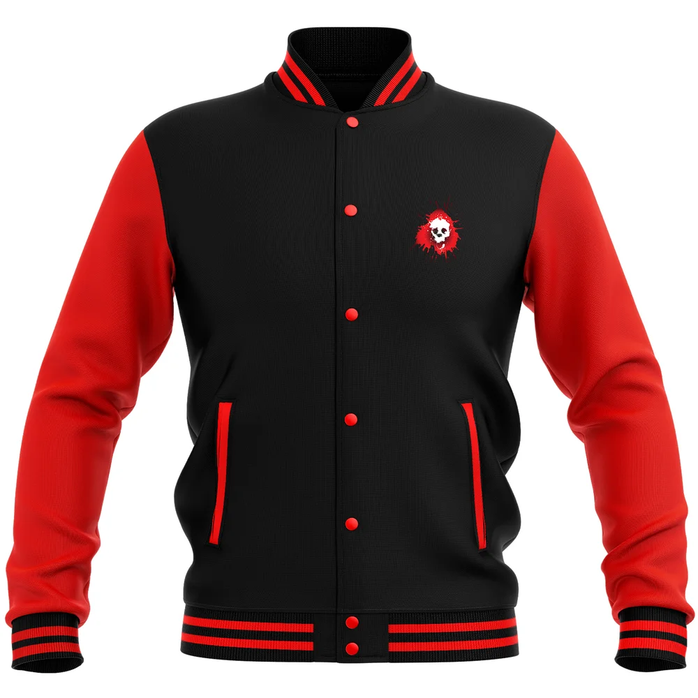 Grimmfest Logo Varsity Jacket - Red/Black - S Bild 1
