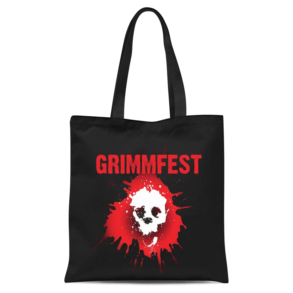 Grimmfest Logo Tote Bag - Black Bild 1