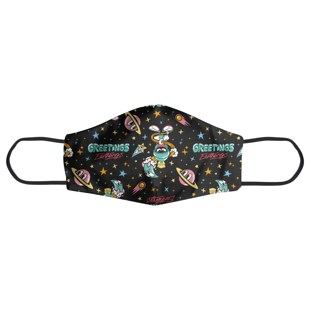 Looney Tunes Greetings Earthling Face Mask - S Bild 1