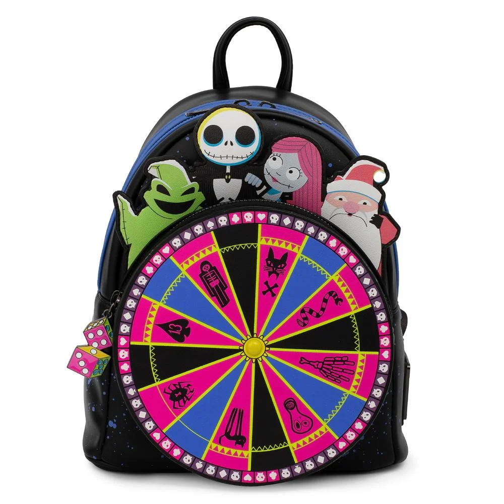 Loungefly Disney Nbc Oogie Boogie Wheel Mini Backpack Bild 1