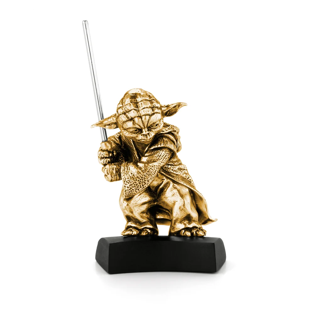 Royal Selangor Limited Edition Gold Yoda Figur Bild 1