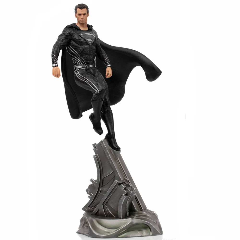 Iron Studios Zack Snyder's Justice League Art Figur im Maßstab 1:10 Superman Schwarzer Anzug 30 cm Bild 1