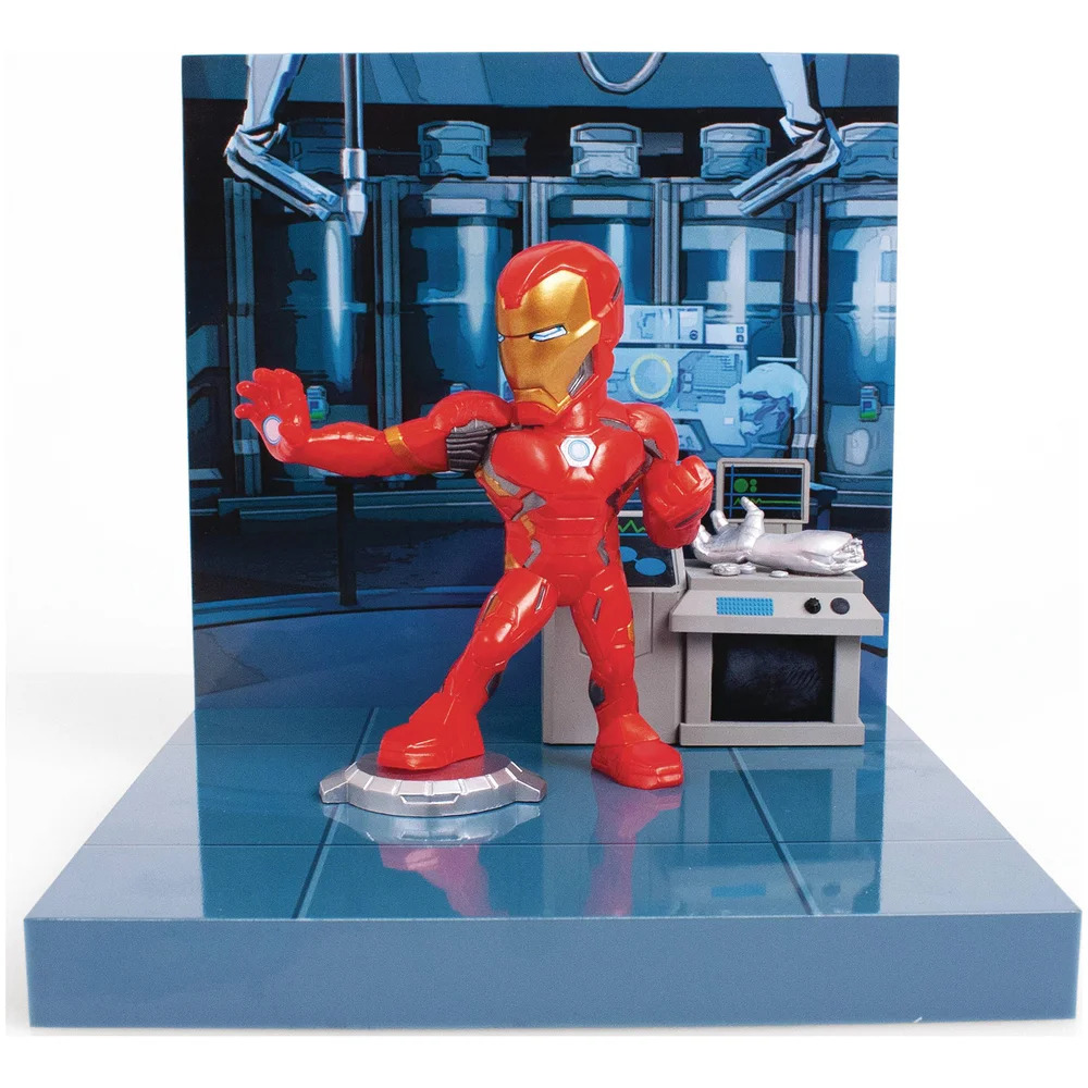 The Loyal Subjects Superama Marvel Comics Figural Diorama - Iron Man Bild 1