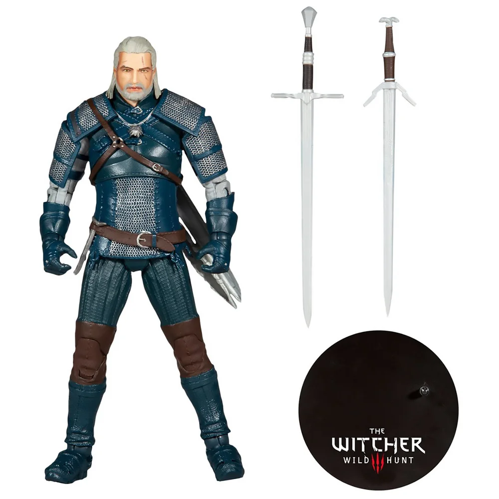 McFarlane The Witcher 3: Wild Hunt 7 Inch Action Figure - Geralt Of Rivia (Viper Armour Teal) Bild 1