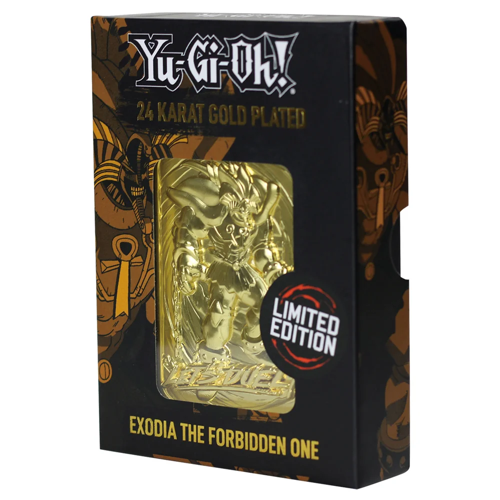 24K Gold plattiert Yu-Gi-Oh!Exodia -The Forbidden One Karte Bild 1