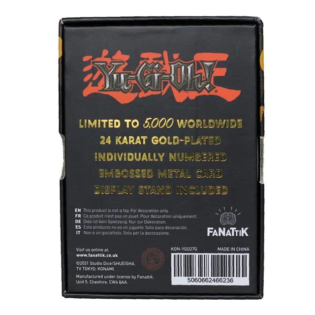 24K vergoldet Yu-Gi-Oh! Kuriboh-Karte