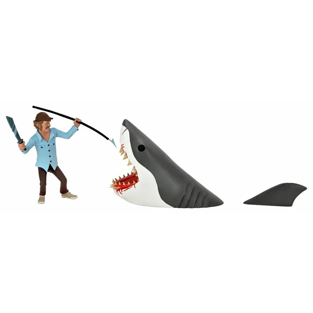 NECA Jaws Toony Terrors Jaws und Quint Actionfigur 15 cm 2er-Pack Bild 1