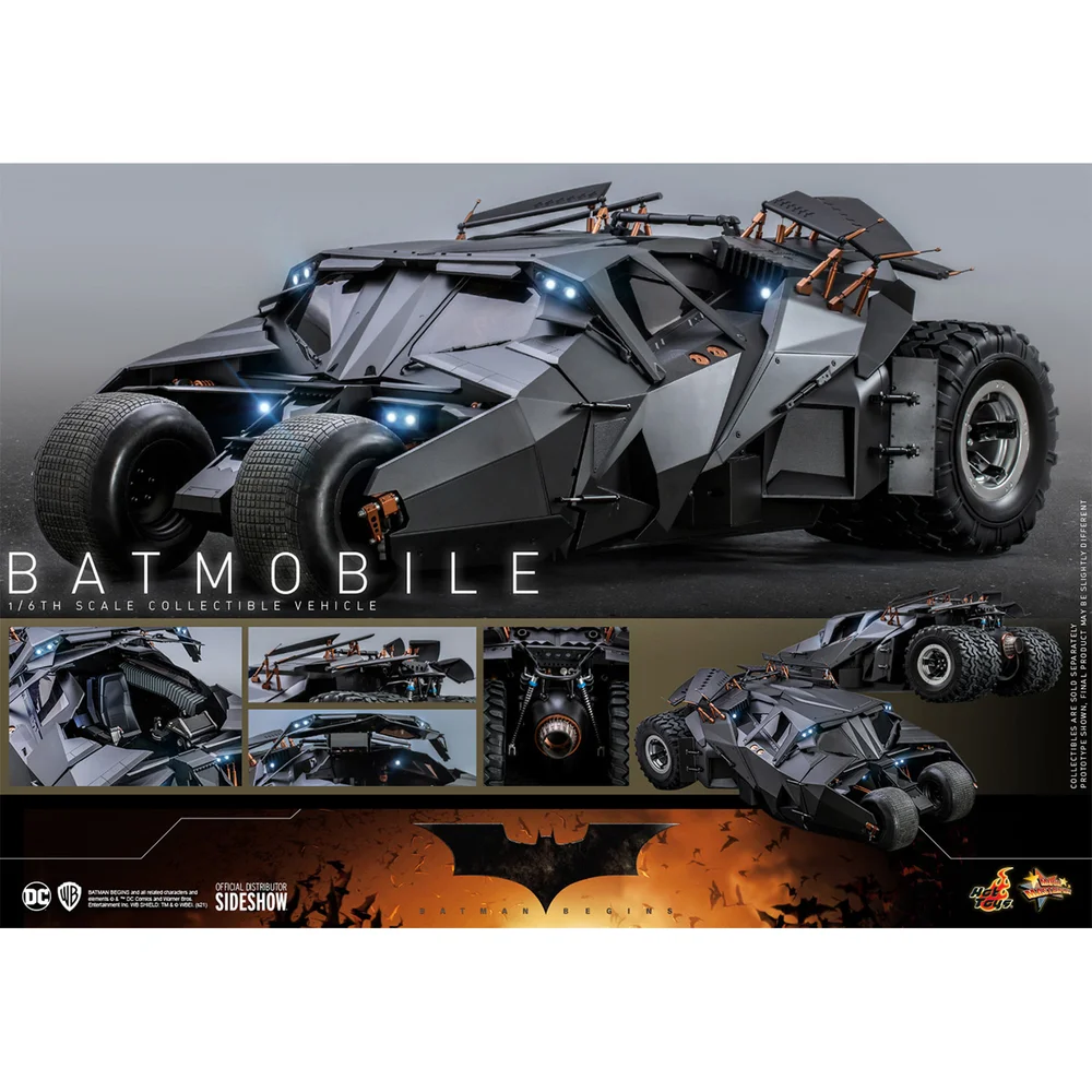 Hot Toys The Dark Knight Trilogy Movie Masterpiece Actionfigur im Maßstab 1:6 Batmobile 73 cm Batman Begins Bild 1