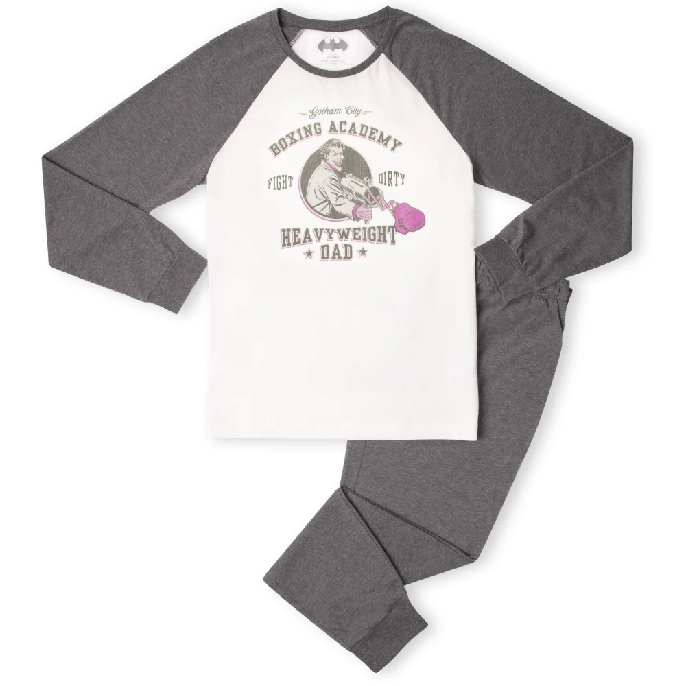 DC Batman Boxing Academy Men's Pyjama Set - White/Grey - S Bild 1