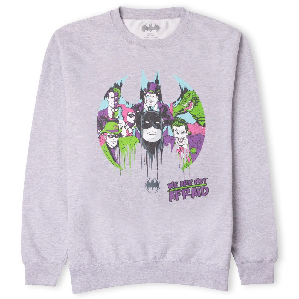 DC Batman We Are Not Afraid Sweatshirt - Grey - S Bild 1