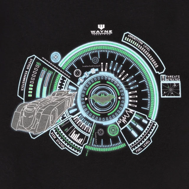 DC Batman Batmobile Kids' T-Shirt - Black