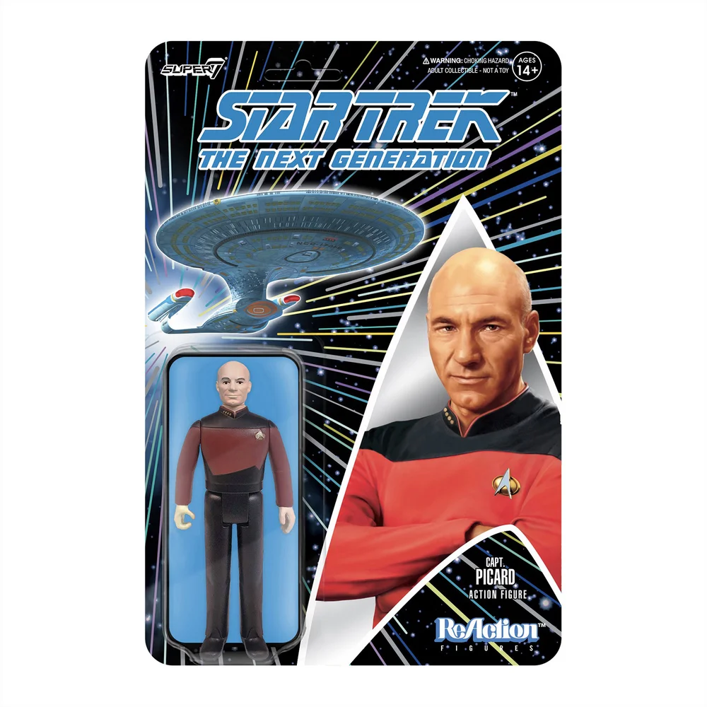 Super7 Star Trek The Next Generation ReAction Figur - Picard Bild 1
