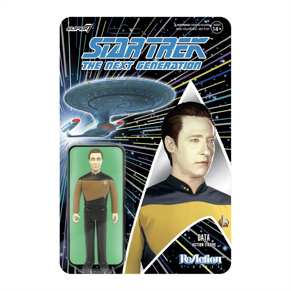 Super7 Star Trek The Next Generation ReAction Figur - Data Bild 1
