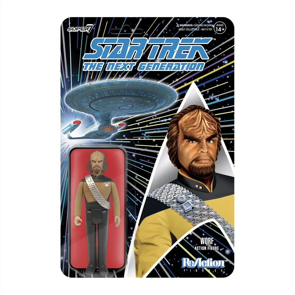 Super7 Star Trek The Next Generation ReAction Figur - Worf Bild 1