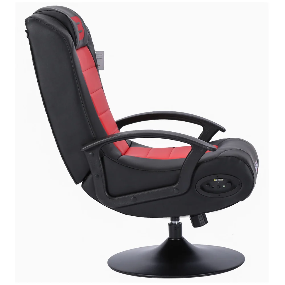 BraZen Stag 2.1 Bluetooth Surround Sound Gaming Chair - Red Bild 1