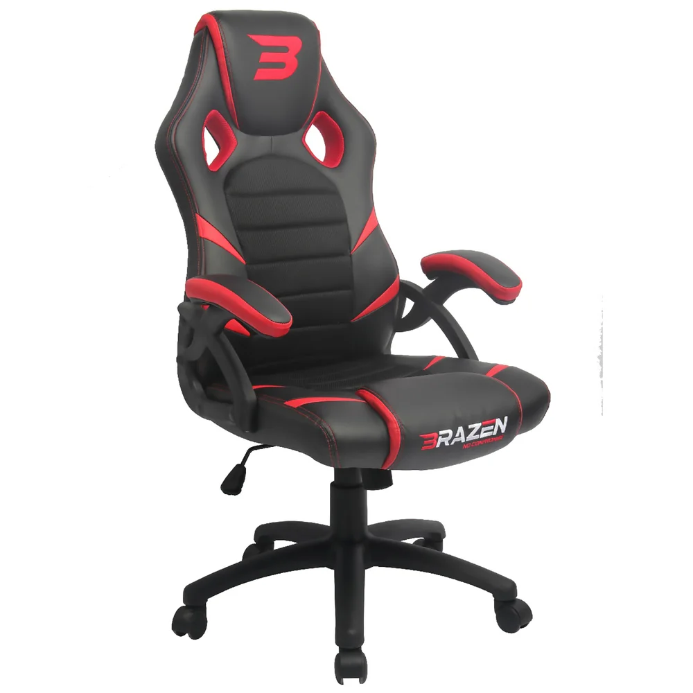 BraZen Puma PC Gaming Chair - Red Bild 1