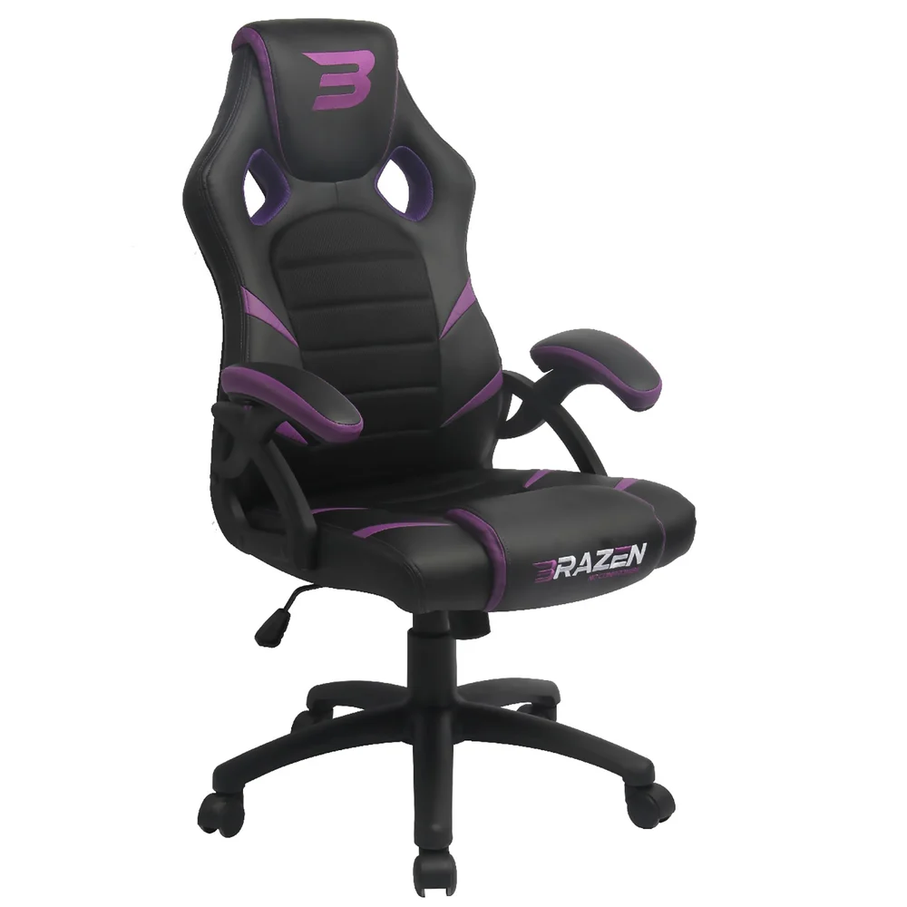 BraZen Puma PC Gaming Chair - Purple Bild 1