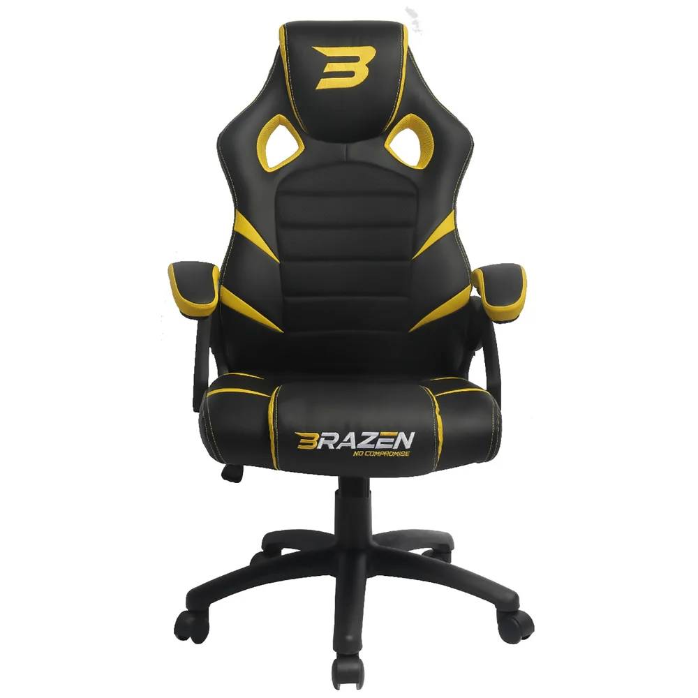 BraZen Puma PC Gaming Chair - Yellow Bild 1