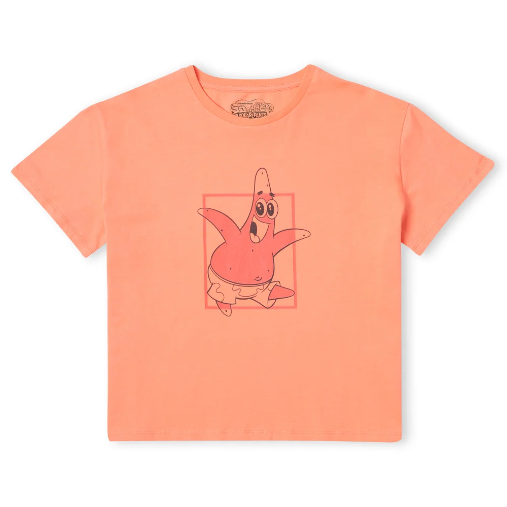 Spongebob Squarepants Boxy Patrick Women's Cropped T-Shirt - Coral - XS Bild 1