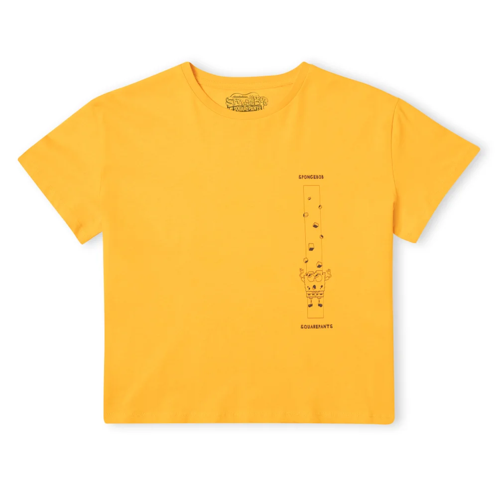 Spongebob Squarepants Fragmented Spongebob Women's Cropped T-Shirt - Mustard - XS Bild 1