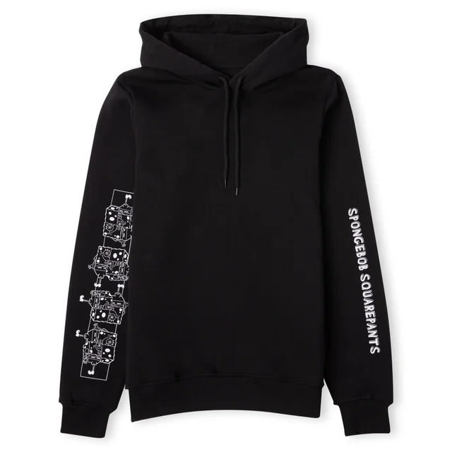 Spongebob Squarepants Stacking Block Bob Unisex Hoodie - Black